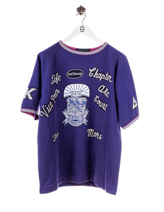 Vintage Best Company 80s 3/4 Sleeve Print Sweatshi
