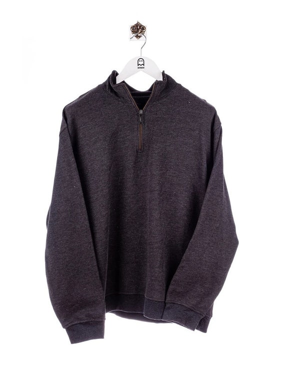 Vintage Van Heusen Half-Zip Sweatshirt Grey