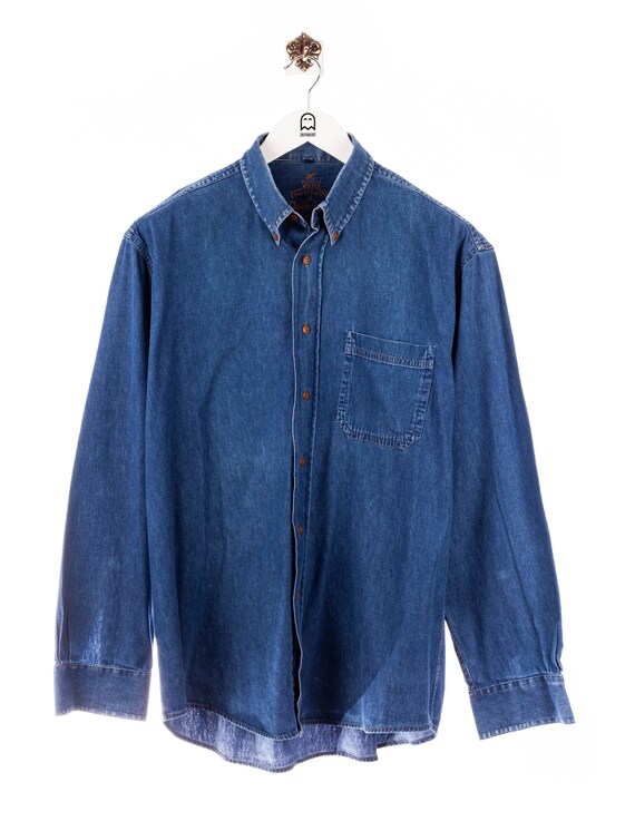 Vintage Denim Professionals Denim Shirt Blue