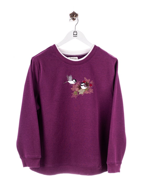 Vintage Tradition Blackbird Stick Sweatshirt Purpl