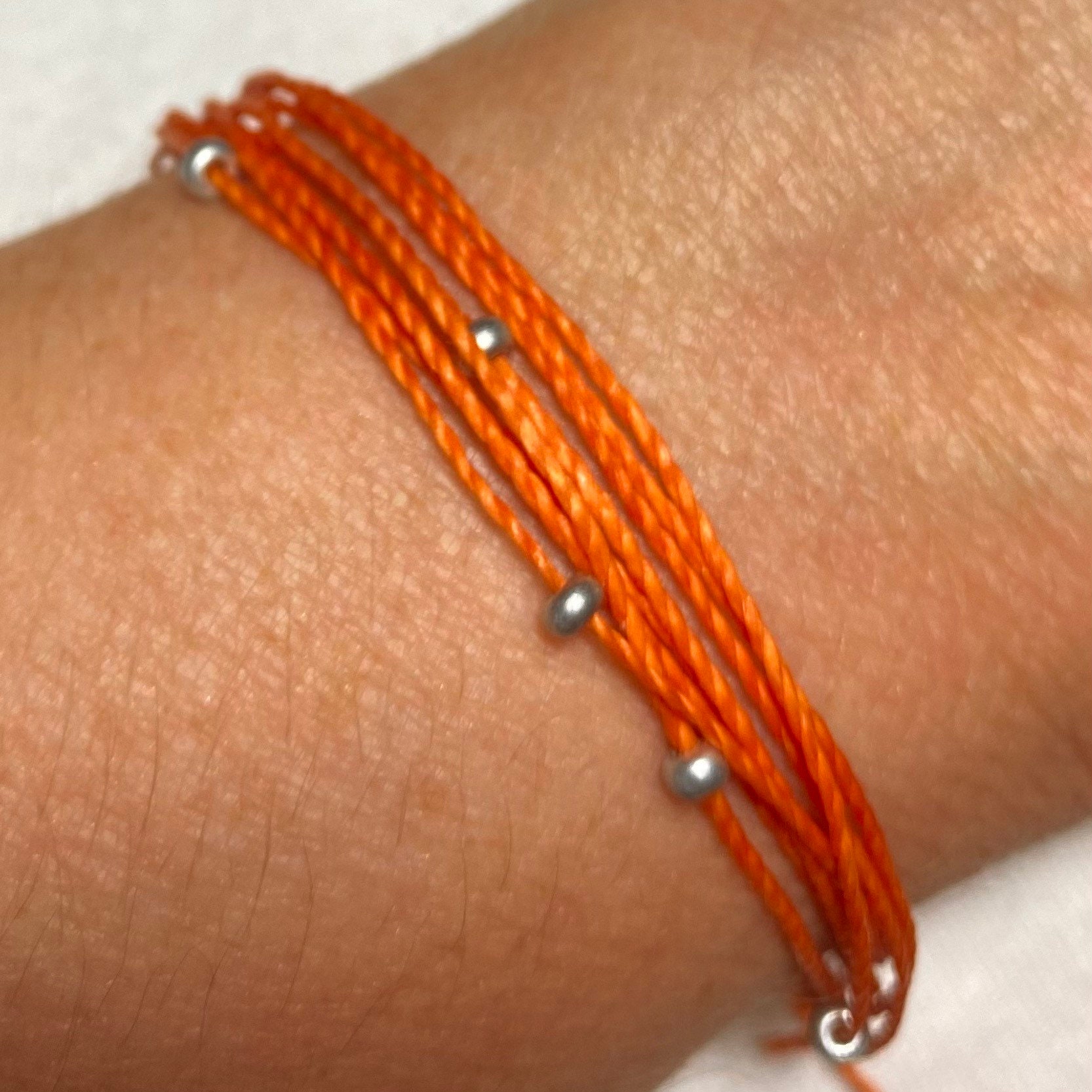 ORANGE String Bracelet for Kidney Disease/Cancer Leukemia Etsy