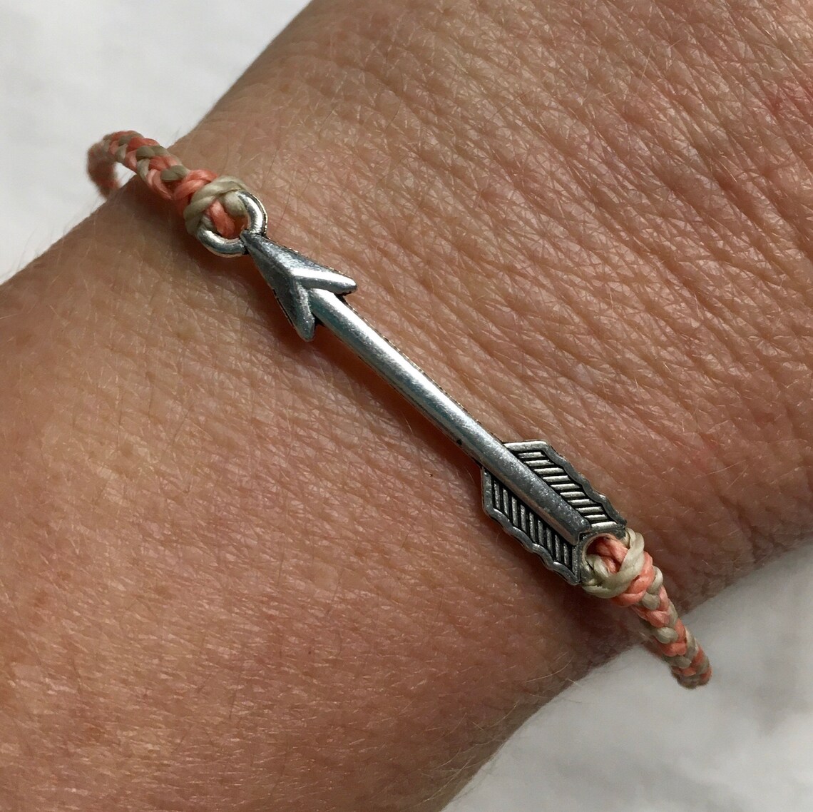 ARROW Charm Bracelet Stackable String Charm Bracelet Set Etsy