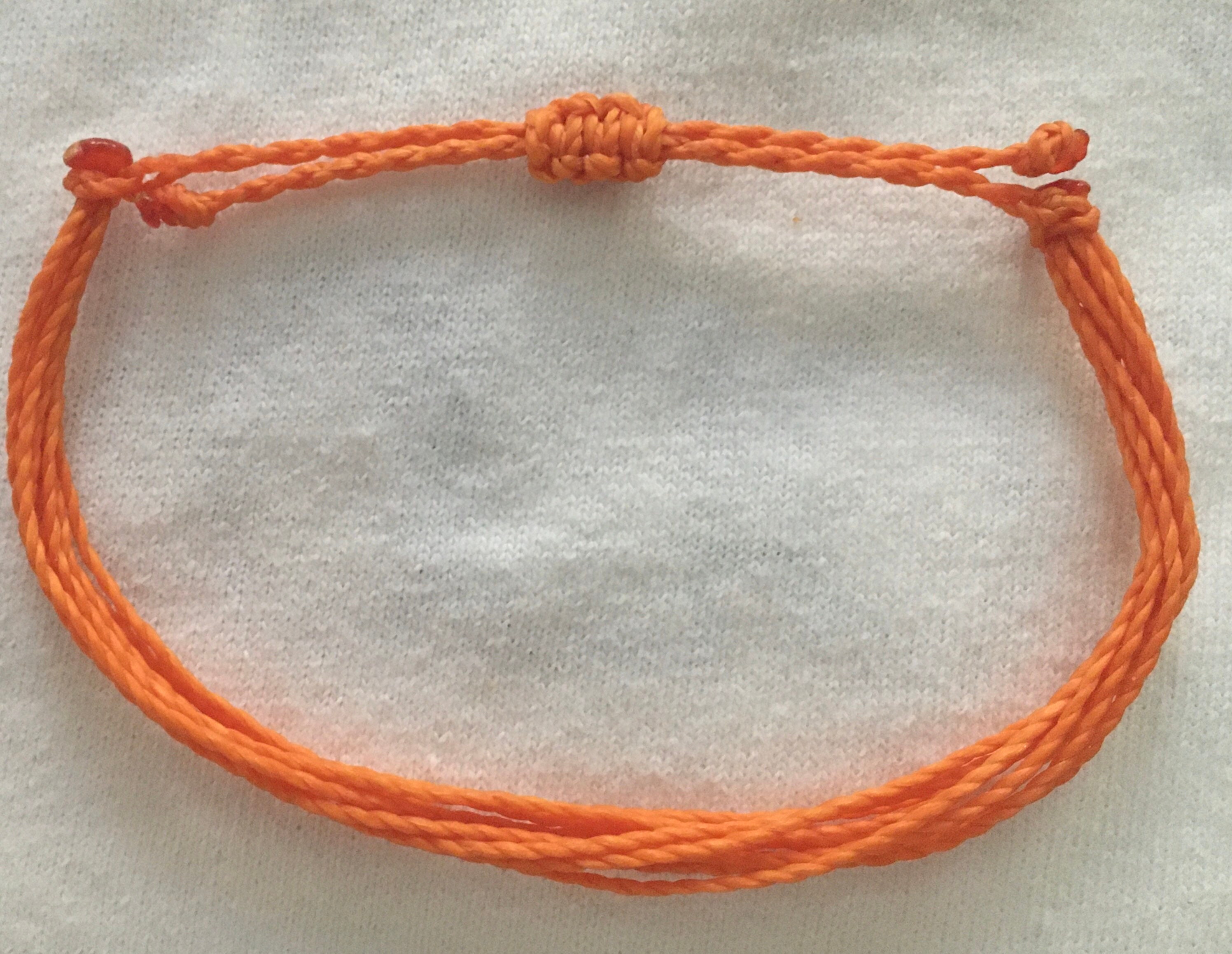 ORANGE String Bracelet for Kidney Disease/Cancer Leukemia Etsy