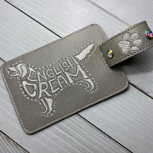 English Cream Retriever Luggage Tag