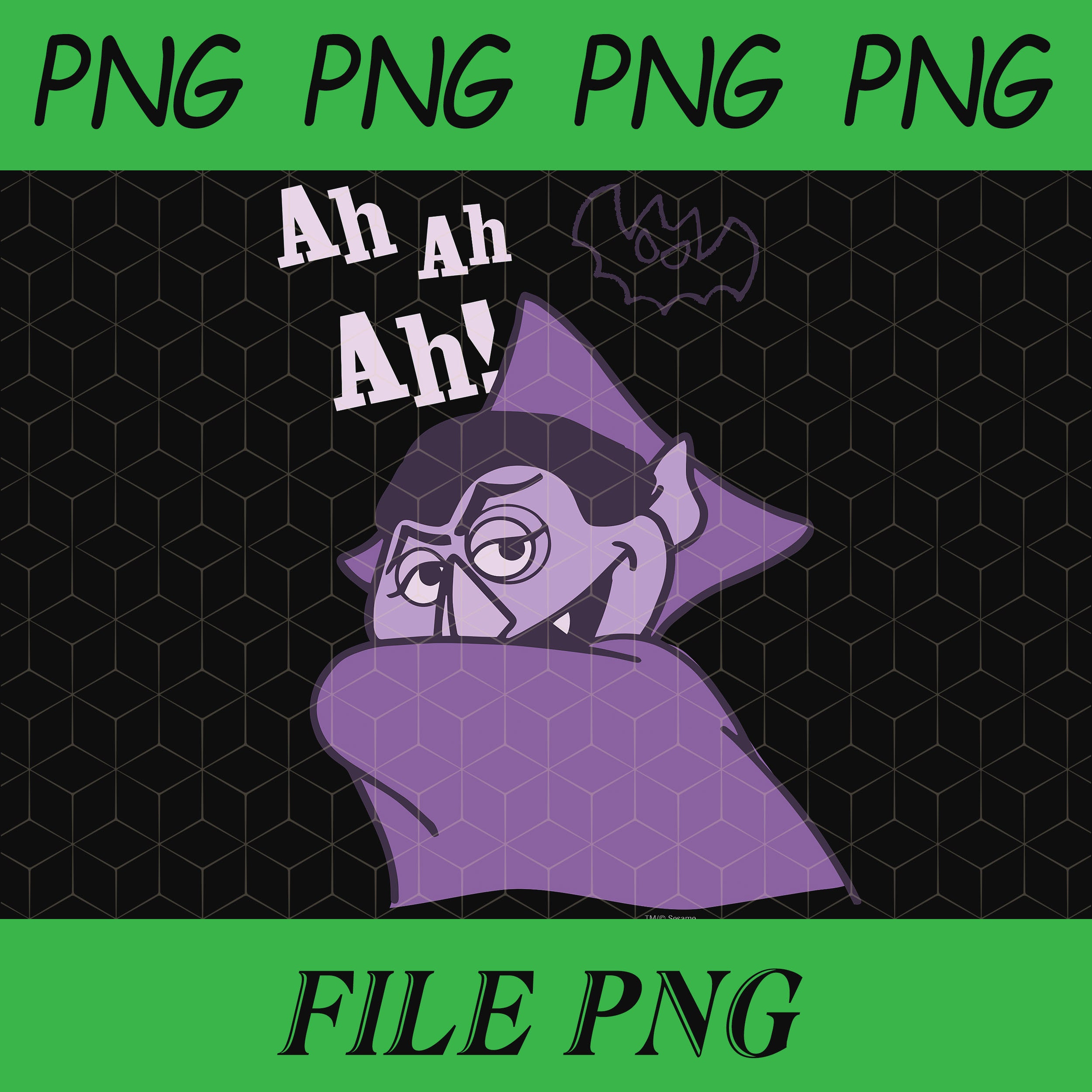 Count von Count Ah Ah Ah Png Ah Ah Ah Halloween Png | Etsy