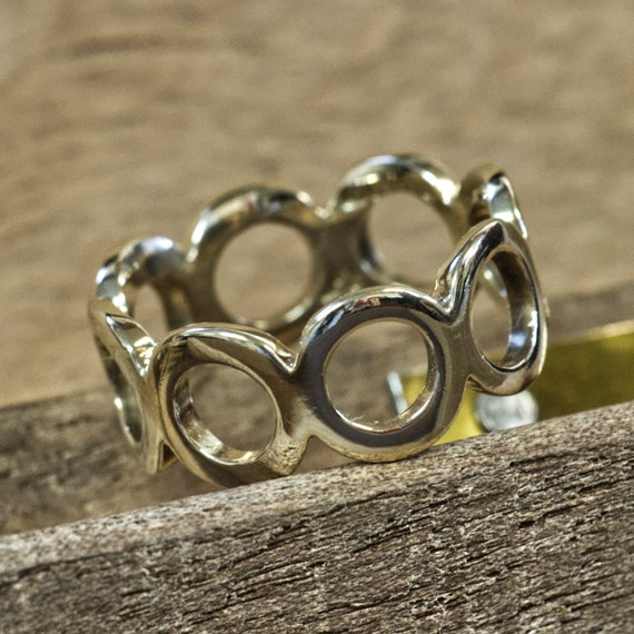 9ct Gold 1970s Fashion Ring