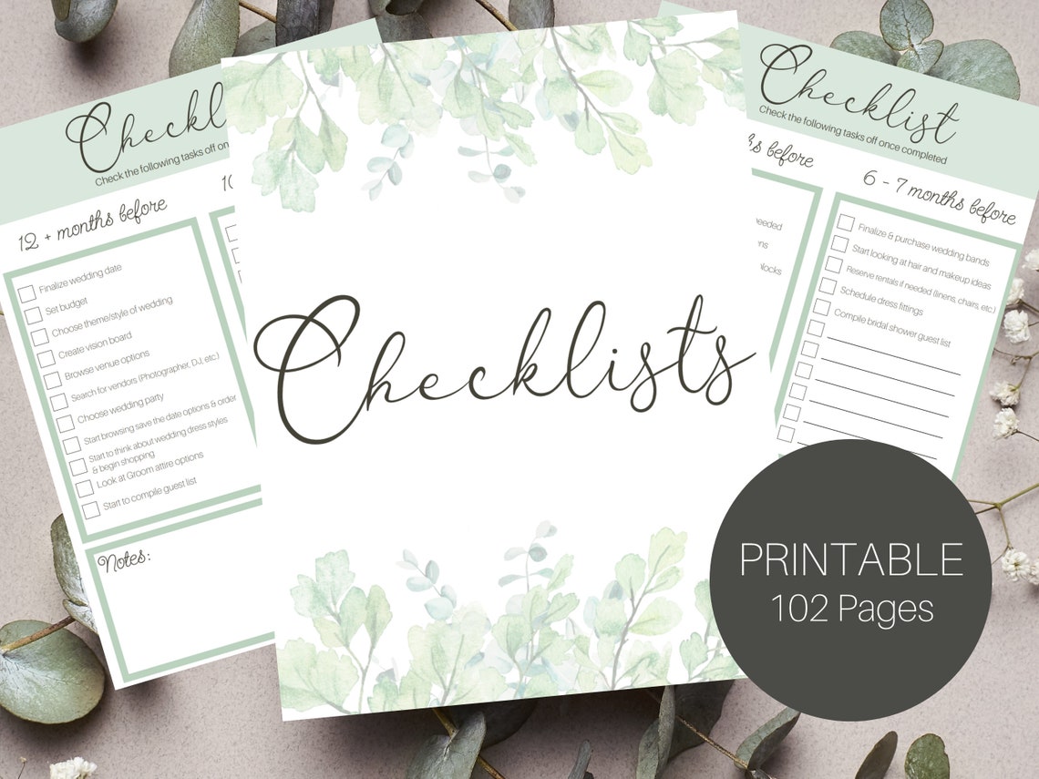Wedding Planner Printable Printable Wedding Planner Wedding - Etsy