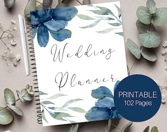 Wedding Planner Printable, Printable Wedding Planner, Wedding Checklist, Engagement Gift, Wedding Planning Book, PDF, Wedding Binder, Plan