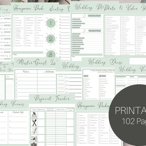 Wedding Planner Printable Printable Wedding Planner Wedding - Etsy