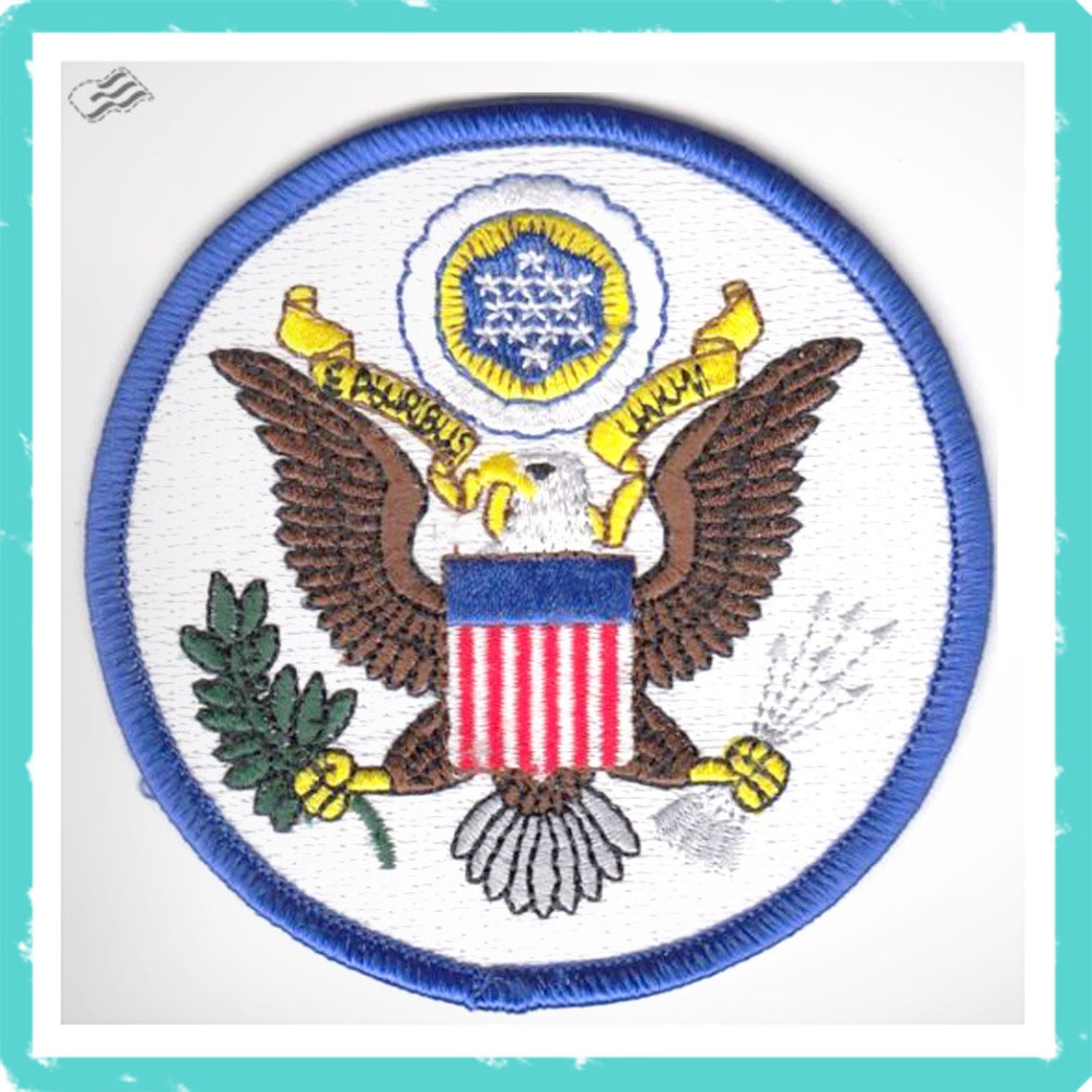 1 U.S Seal Eagle Blue White United State Military Vets Veteran | Etsy