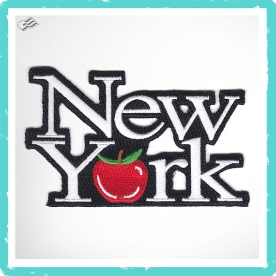 Y Embroidered Patches 4.75x2.5" iron-on 3 Pcs NEW YORK 