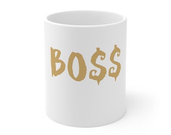 Boss Mug (gold) 11oz