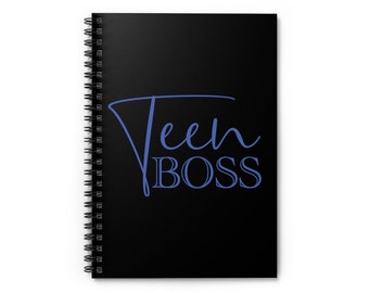 Teen Boss Blue Spiral Notebook - Ruled Line