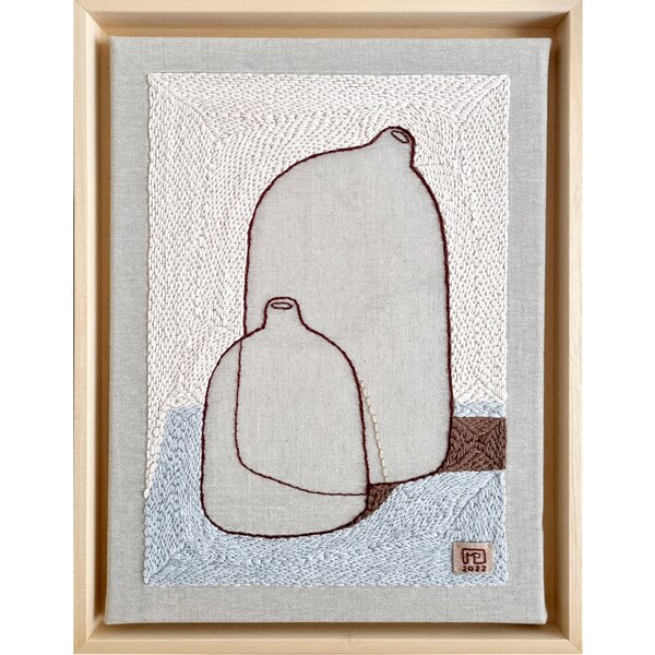 Framed Textile Art Etsy