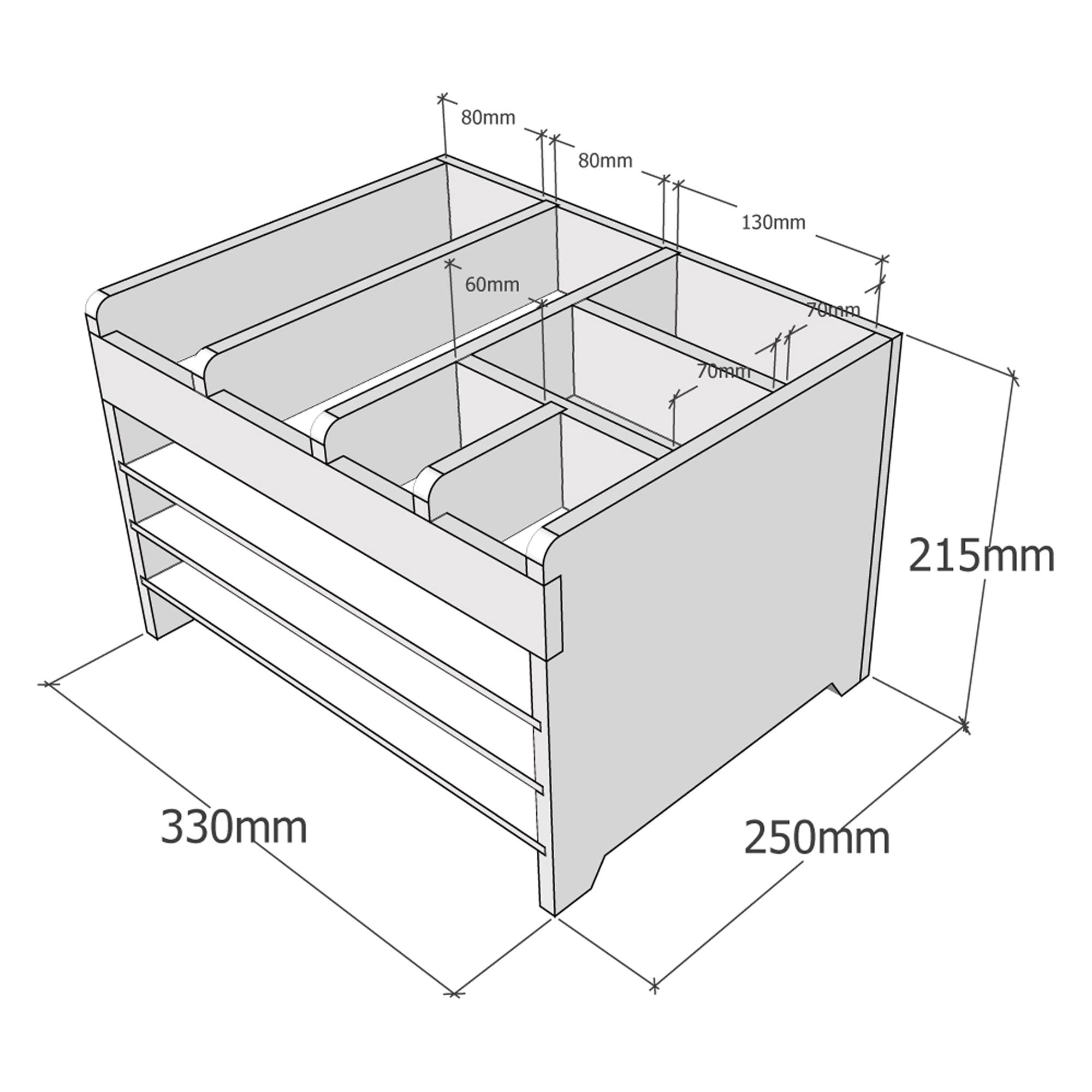 Vintage Wood Desk Organizer Etsy
