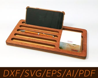 Wood Pen Holder, download, CNC file, Laser Cut Vector Plan