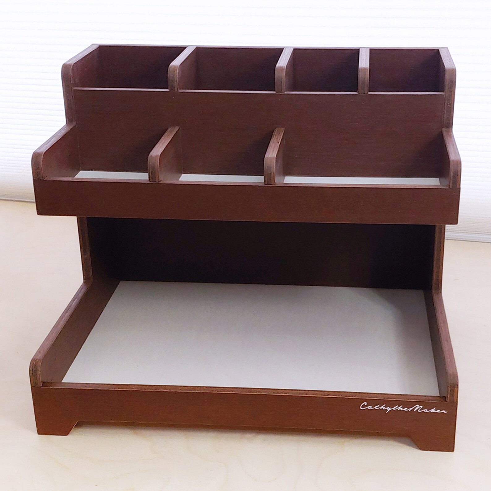 Vintage Wood Coffee Organizer Etsy