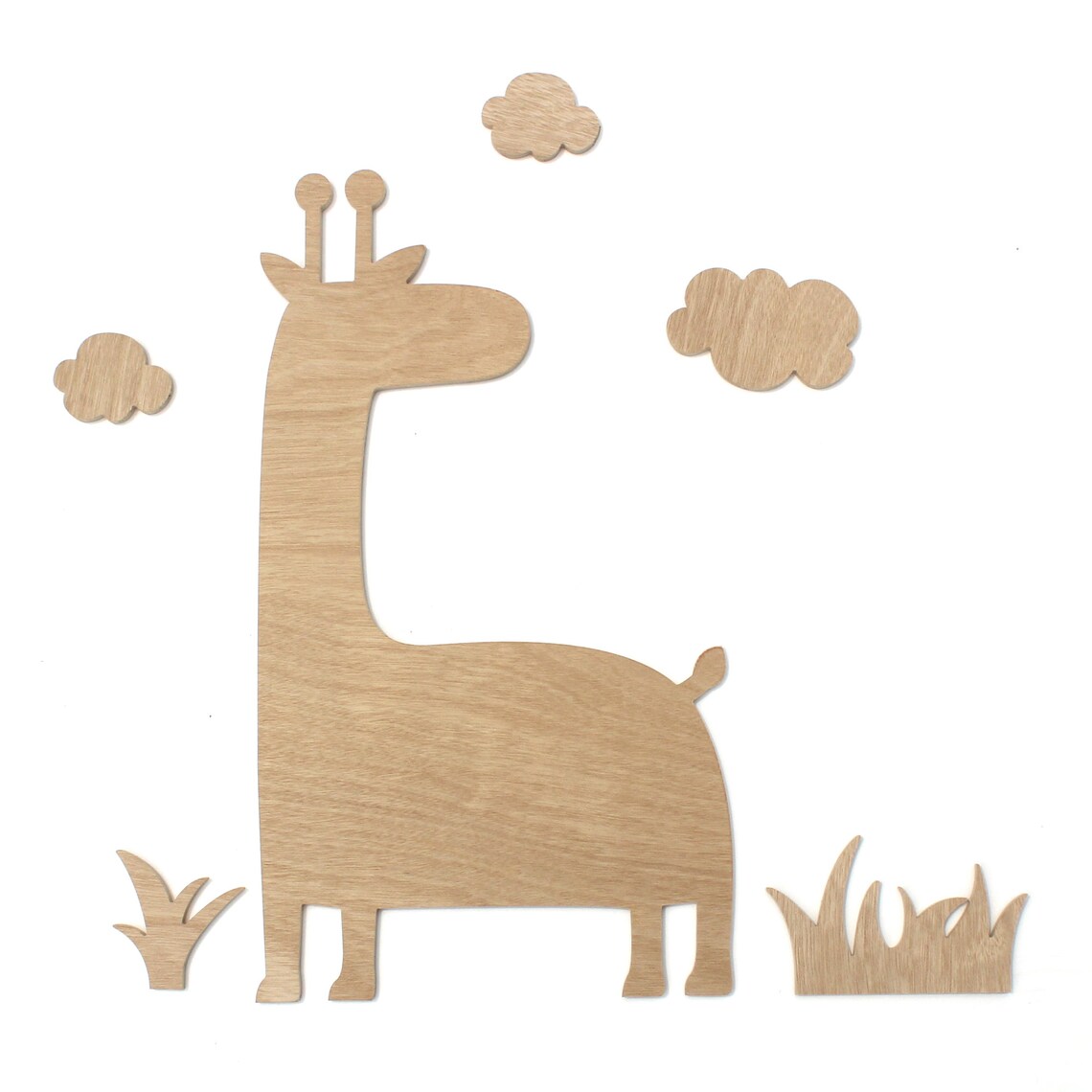 Giraffe unfinished wood cutouts shapes craft supply coloring Etsy