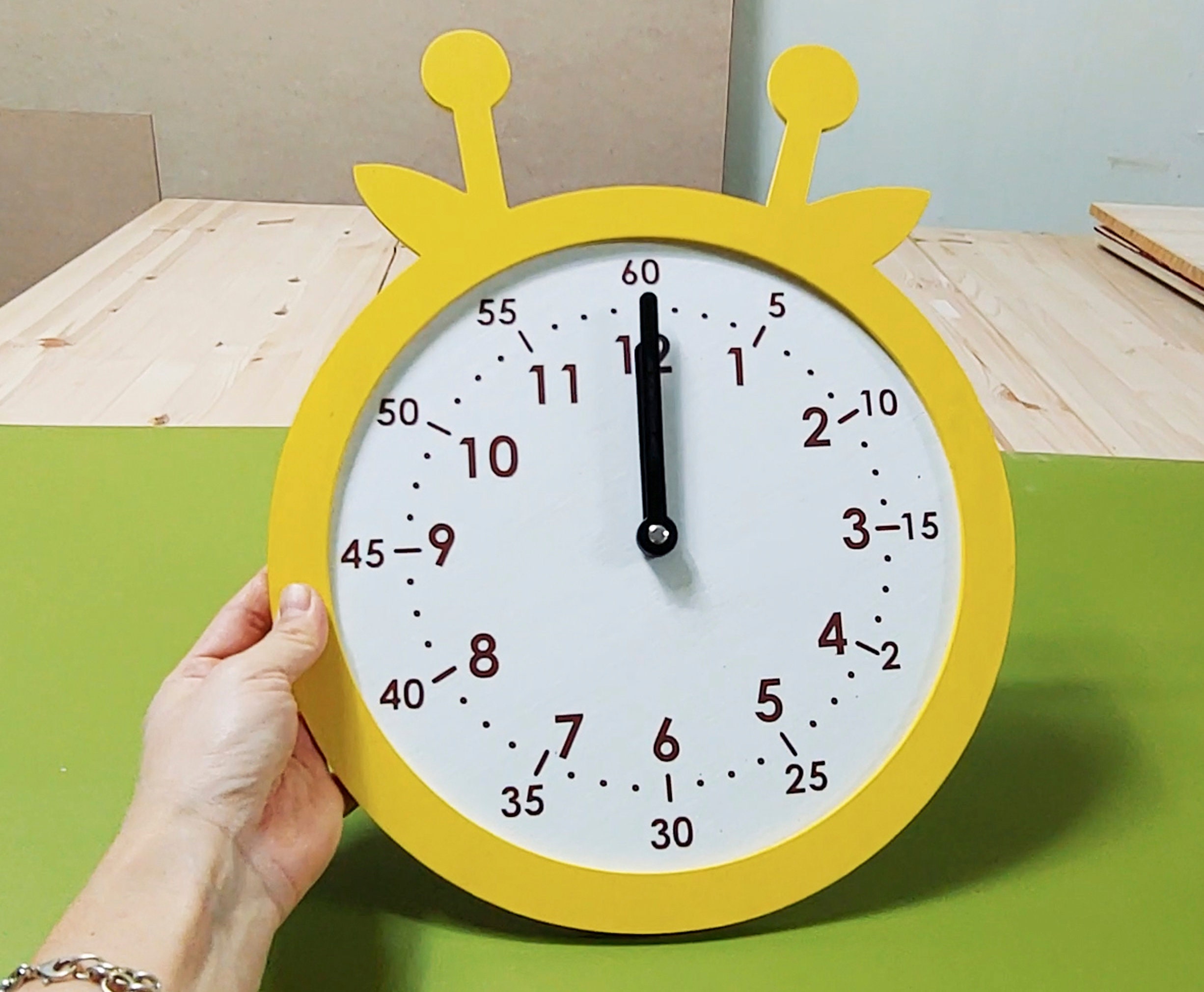 Learning Clock, Download, CNC File, Laser Cut Vector Plan - Etsy