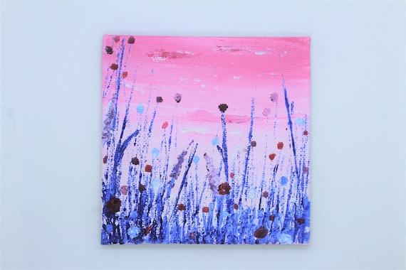 Pink Background Acrylic Painting gambar ke 15
