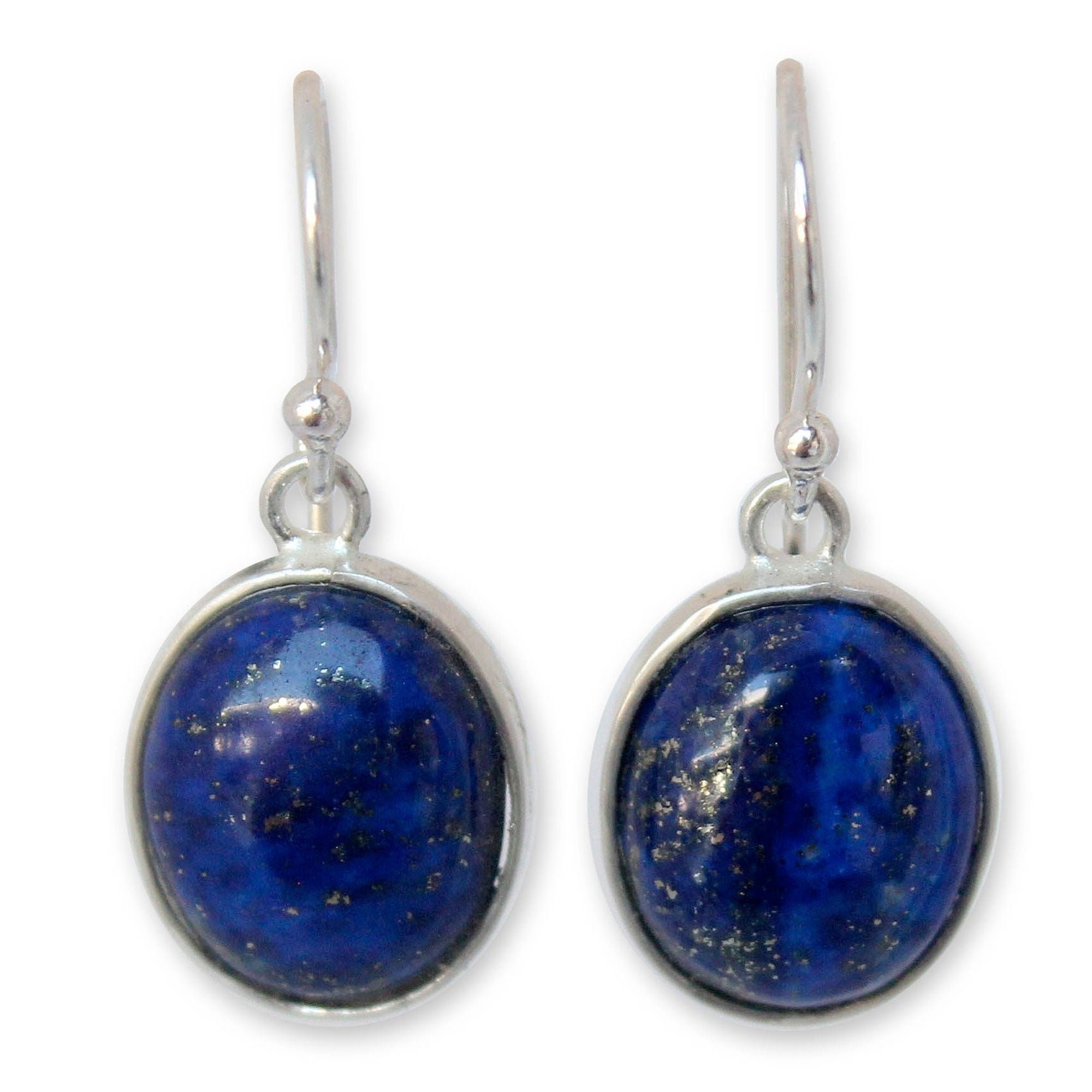 Lapis Lazuli Earrings Solid 925 Sterling Silver Earrings | Etsy