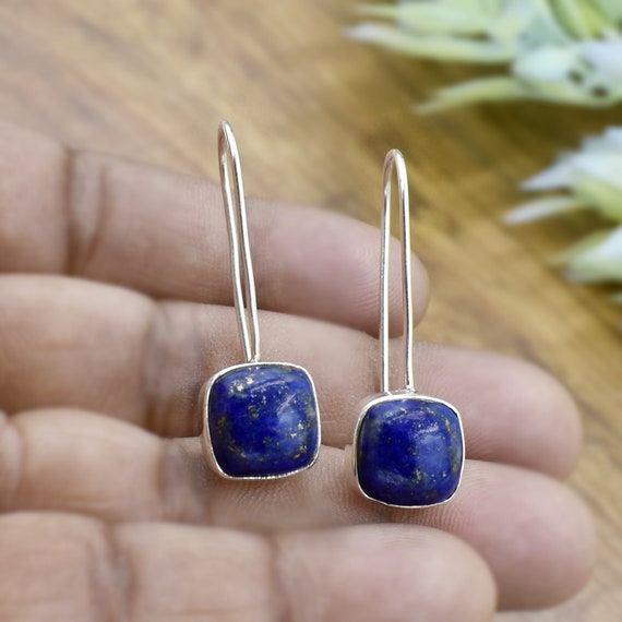 Lapis lazuli 2024 earrings silver