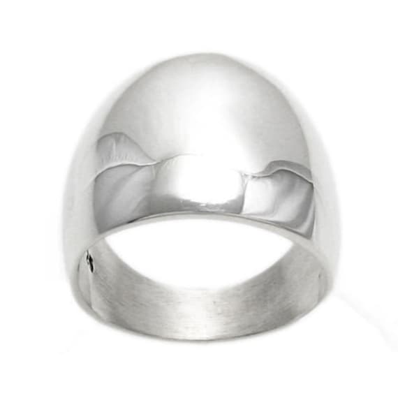 Silver cigar band rings shop for womens