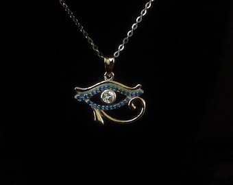 Gift for her MAD070 925 Sterling Silver Eye of Horus Pendant Necklace