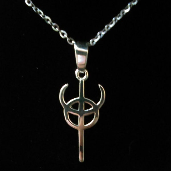 Sterling Silver Clavicula Nox with Sterling Silver Chain