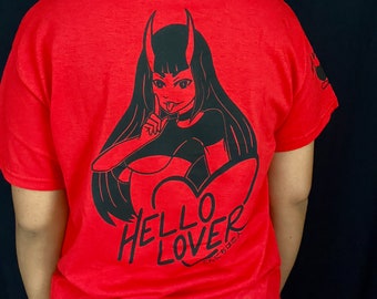 Hello Lover 2.0 - Red - Tshirt