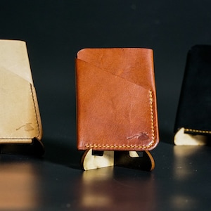 Portefeuille en cuir de kangourou avec pochette pour carte d'anniversaire