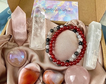 Crystal Mystery Box | Healing Crystal Gift Set | Spiritual Self Care Box | Witchy Crystal Surprise | Metaphysical Gift
