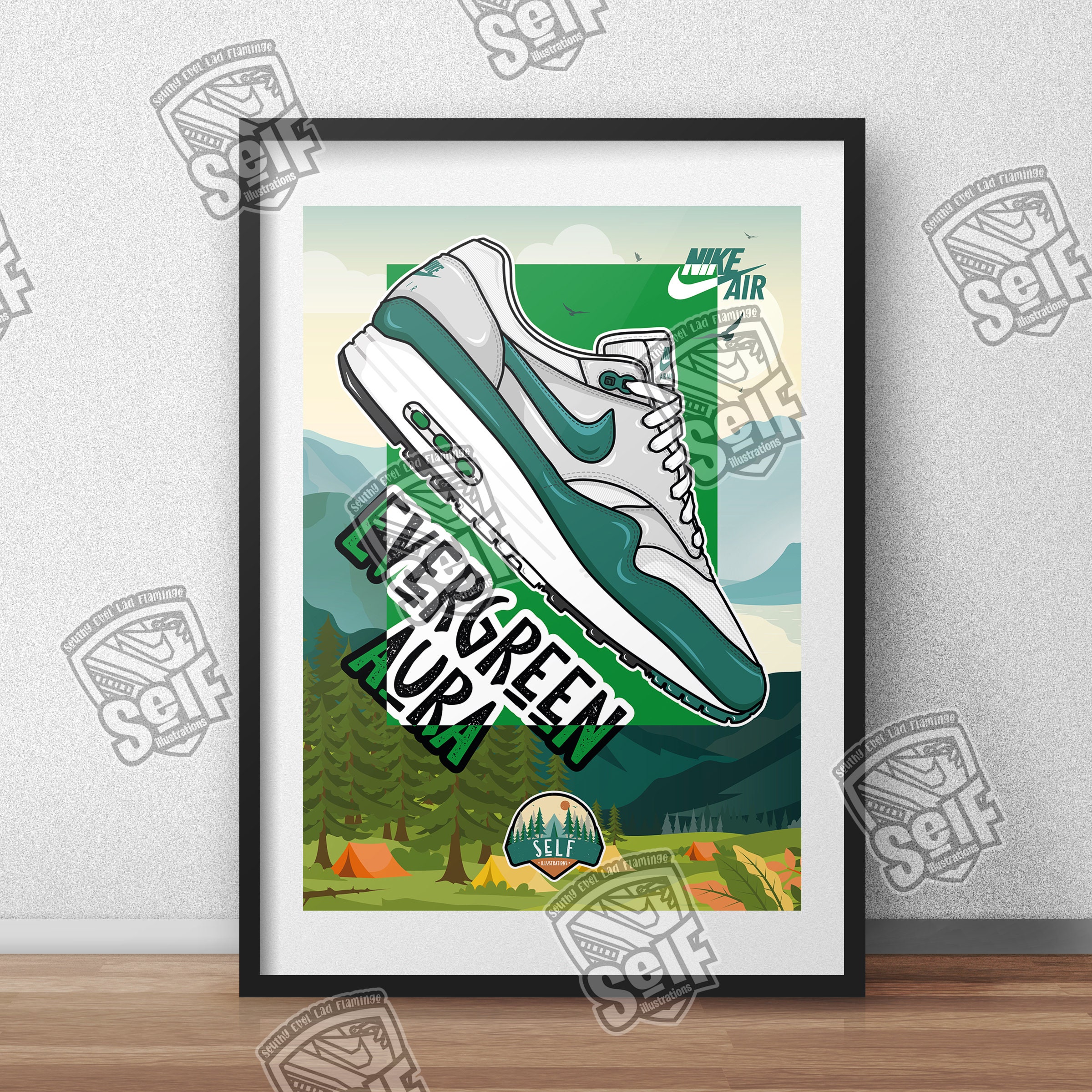 Nike Air Max 1 Evergreen Aura / Poster / Poster / Print / Art - Etsy