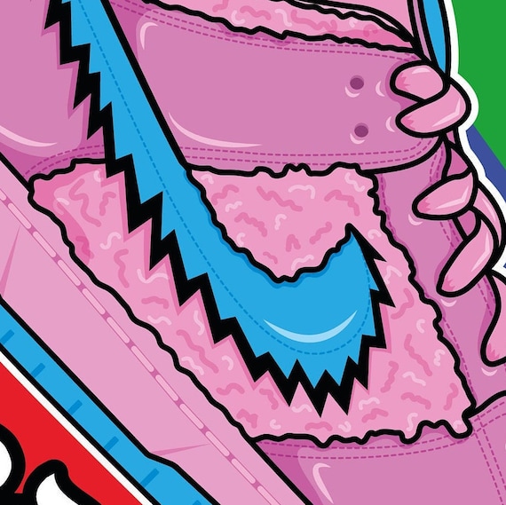 nike dunk grateful dead pink