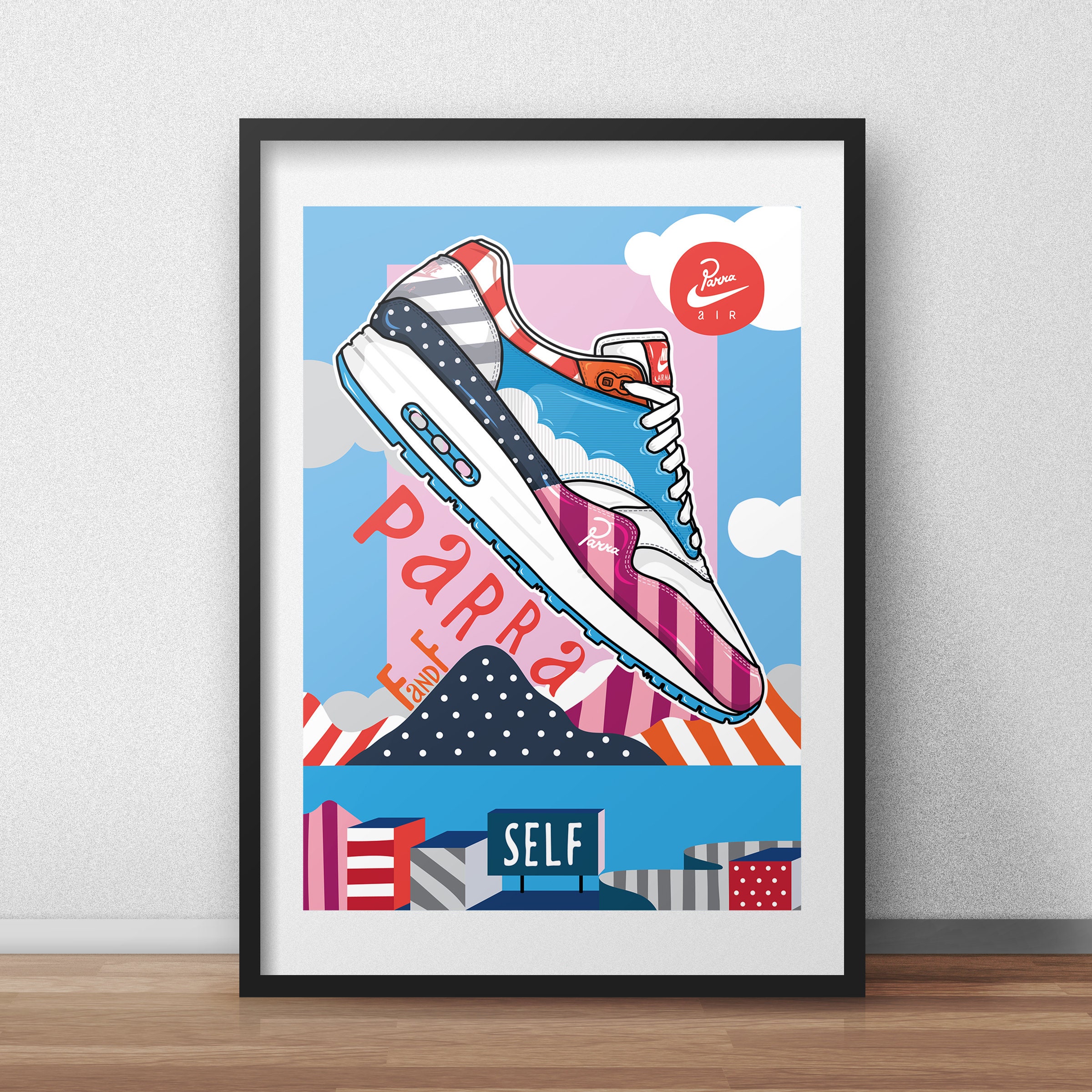 Nike Air Max 1 Parra Friends \u0026family / Poster / Poster / Print - Etsy  Nederland