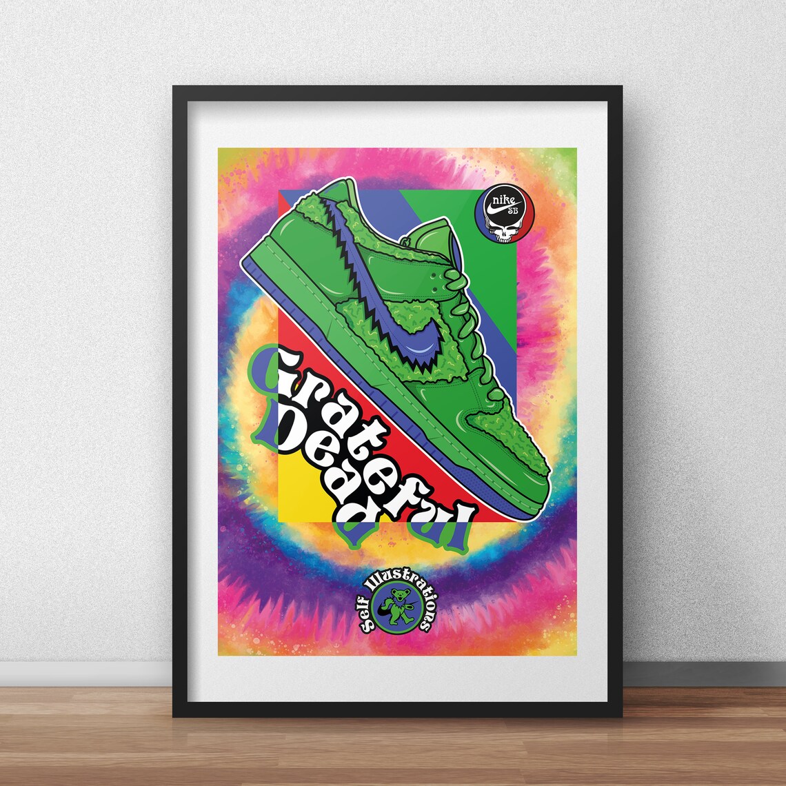 dunk grateful dead green