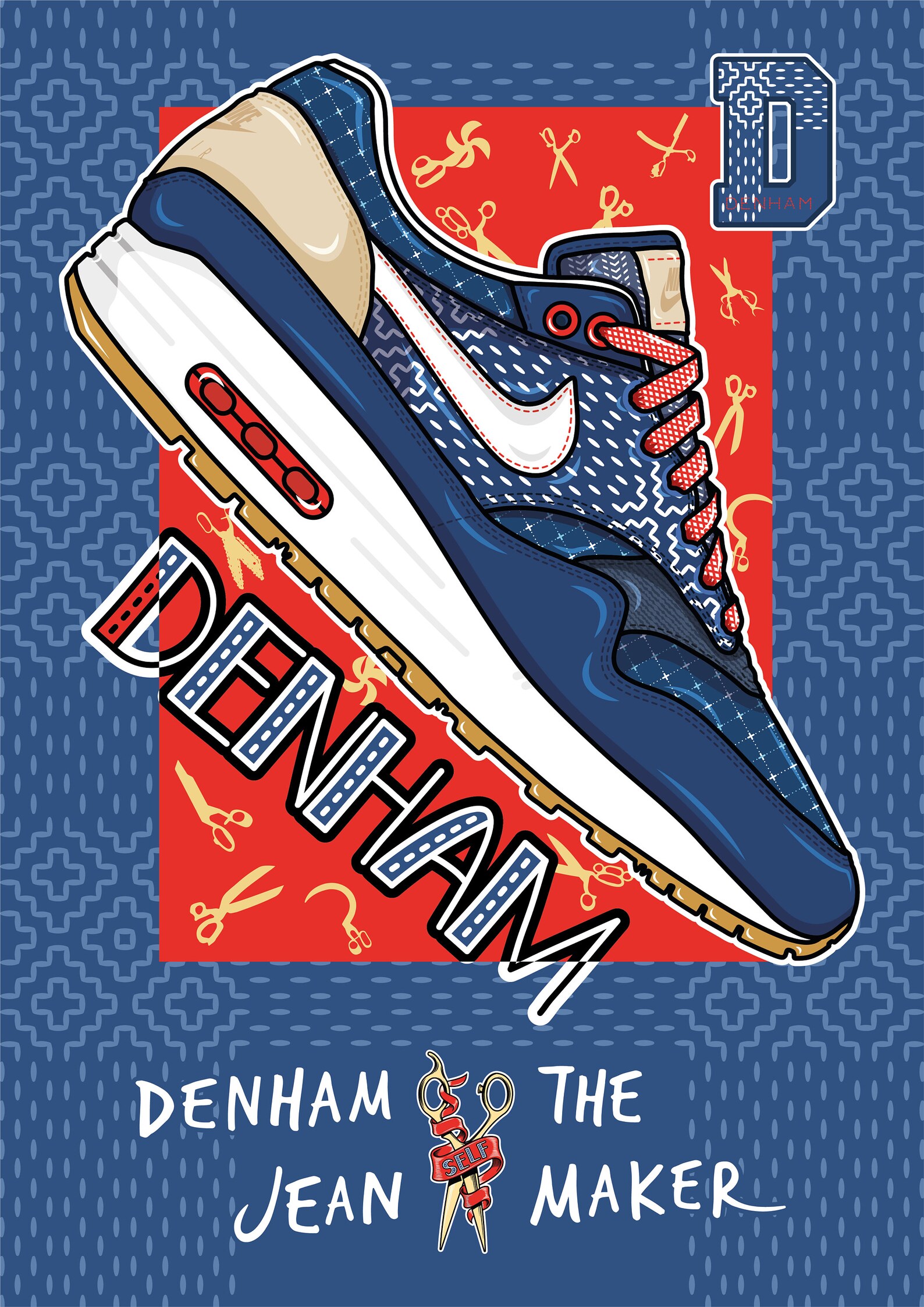 Nike Air Max 1 Denham / Cartel / Poster / Impresión / Lámina / | Etsy ...