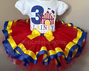 Girls Circus Birthday Outfit Tutu Shirt, Circus Tent T-Shirt, Kids Circus Birthday Party Tent, Carnival, Girls Boys Circus Tee