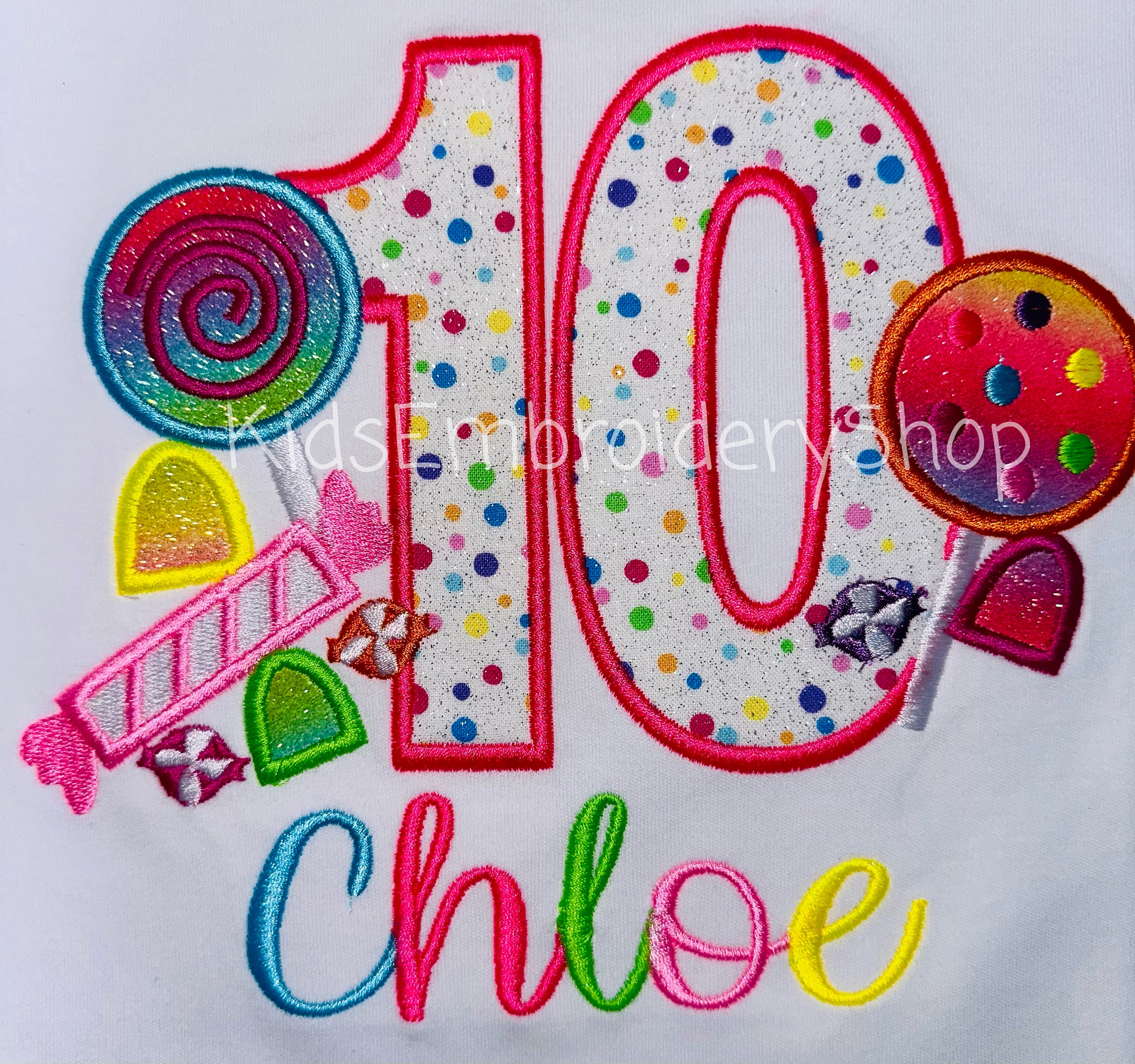 Girls Candy Birthday Shirt