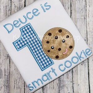 Boy 1 Smart Cookie 1st Birthday Shirt, Cookie Birthday T-Shirt Kids, Baby Boy Girl 1st Birthday Shirt, Gift First Bday Sweet Cookie One
