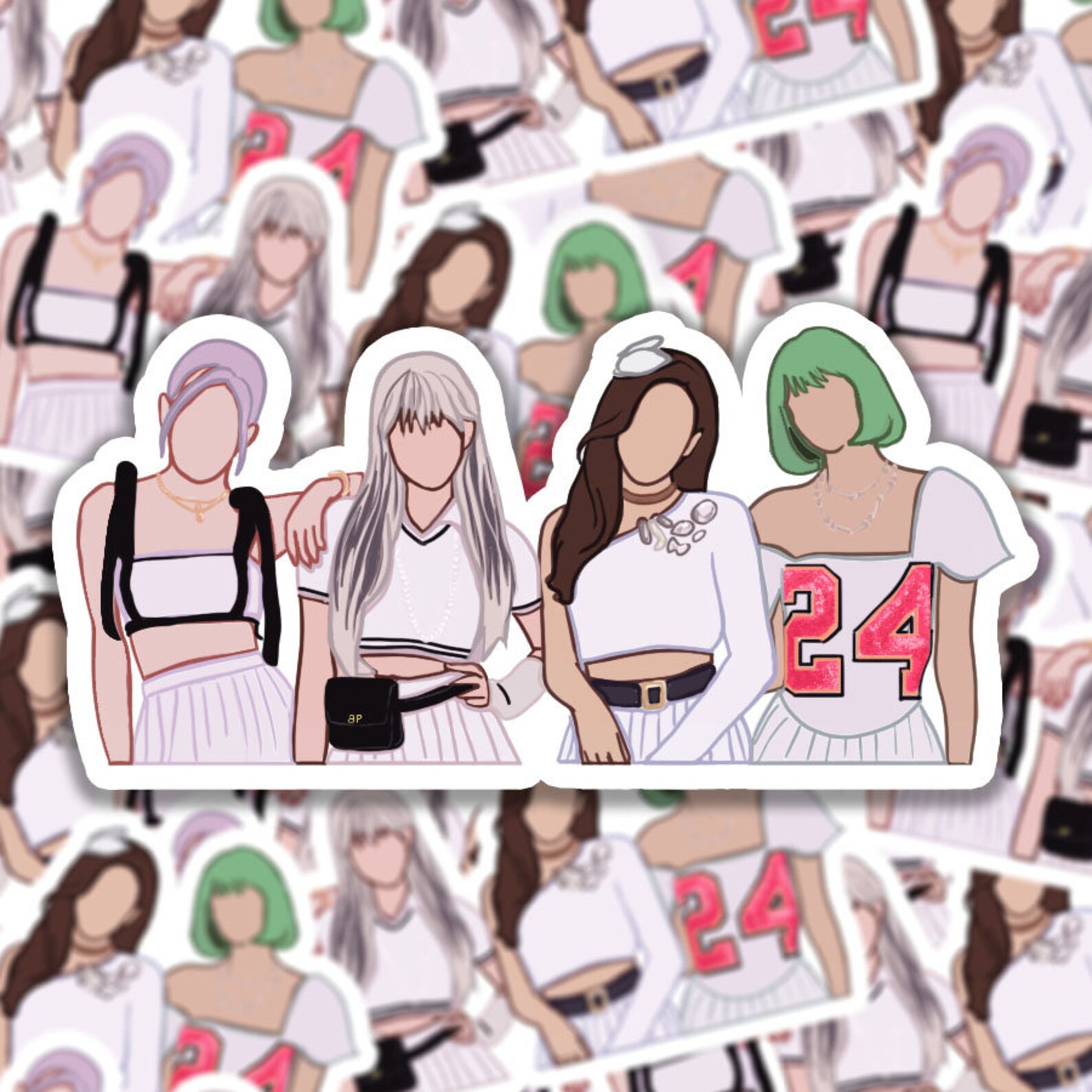 BLACKPINK ICE CREAM Group Sticker Etsy