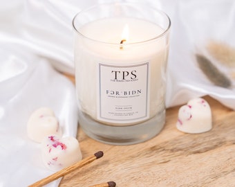 Luxus duftende Sojawachskerzen - Dunkler Honig & Tabak, Birne und Freesie, Dark Opium | Vegan | Natur |Geschenk | Geschenk | Geburtstag | Weihnachten