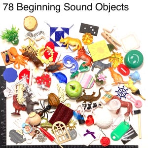 Montessori Beginning Sound Objects with Magnetic Foam Letters | 78 Phonetic Objects + 26 Lowercase Letters