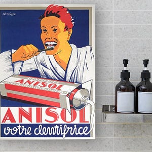 Werbung Anisol-Zahnpasta 1950er Jahre – neu aus der Archivdruckerei