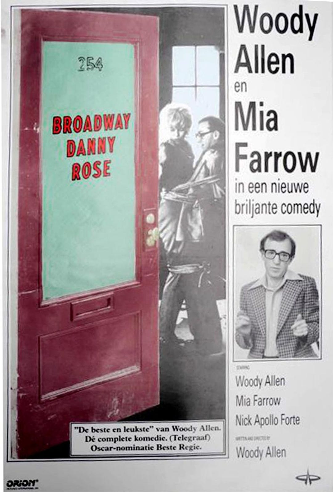 Danny R Poster Vintage Movie Poster Broadway Danny Rose woody Allen in Mint Condition ...