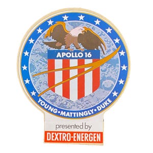 Adesivo vintage Apollo 16