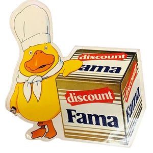 Vintage sticker Fama