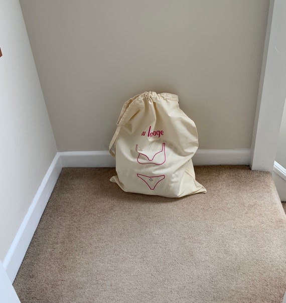 Drawstring Cotton Calico Laundry Bag Etsy