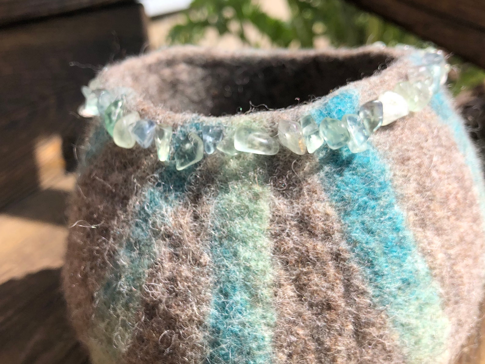 Wool Vessel Wool Container Felted Vase Wet Felted Vessel Etsy