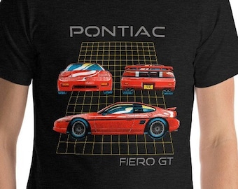 Pontiac Fiero Gt t-shirt retro 80’s style rad